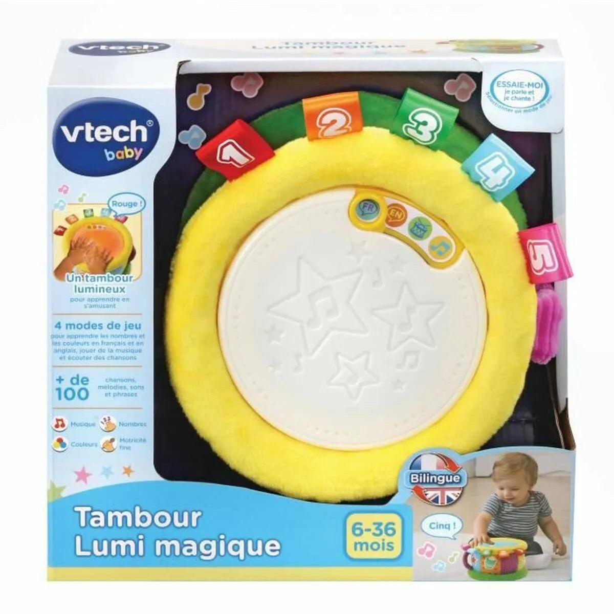 Hudobná Hračka Vtech Baby Tambour Lumi Magique - Hračky pre Bábätká