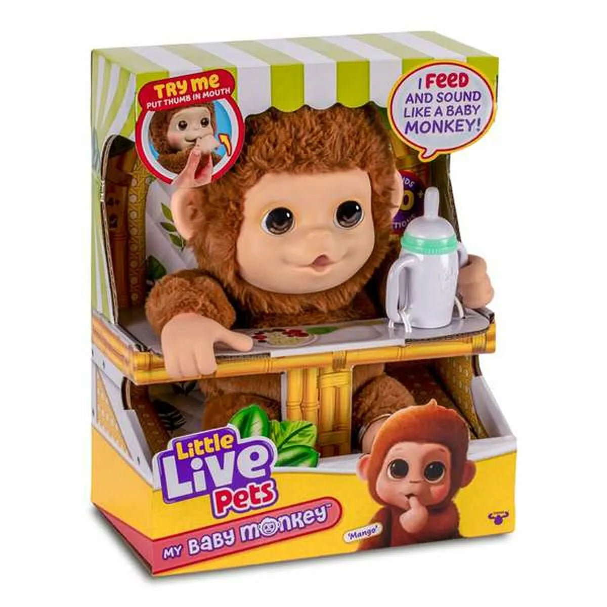 Interaktívny Maskot Famosa my Baby Monkey Little Live Pets - Hracie Sady