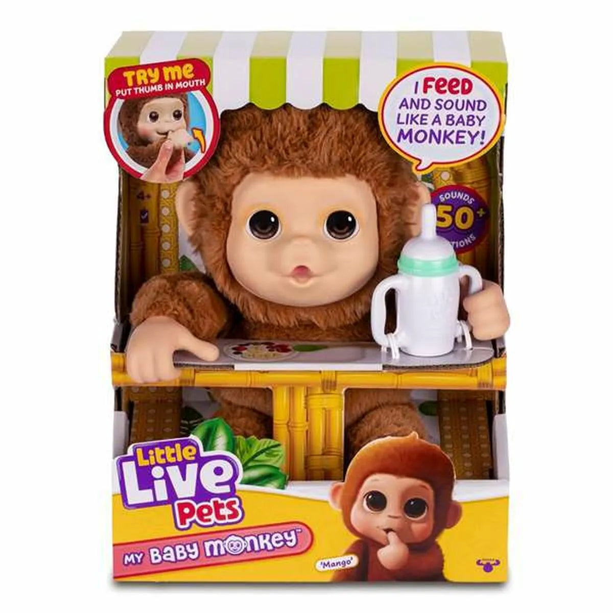 Interaktívny Maskot Famosa my Baby Monkey Little Live Pets - Hracie Sady