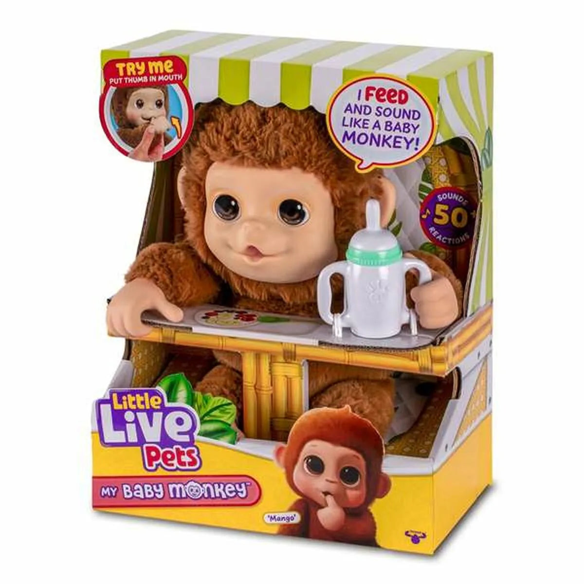 Interaktívny Maskot Famosa my Baby Monkey Little Live Pets - Hracie Sady