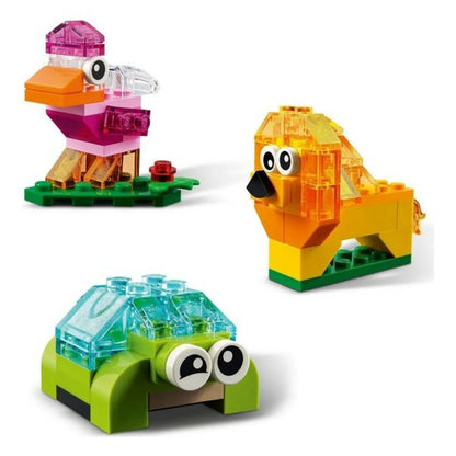 Klasická Stavebnica Priehľadných Kociek Lego 11013 500 Kusov