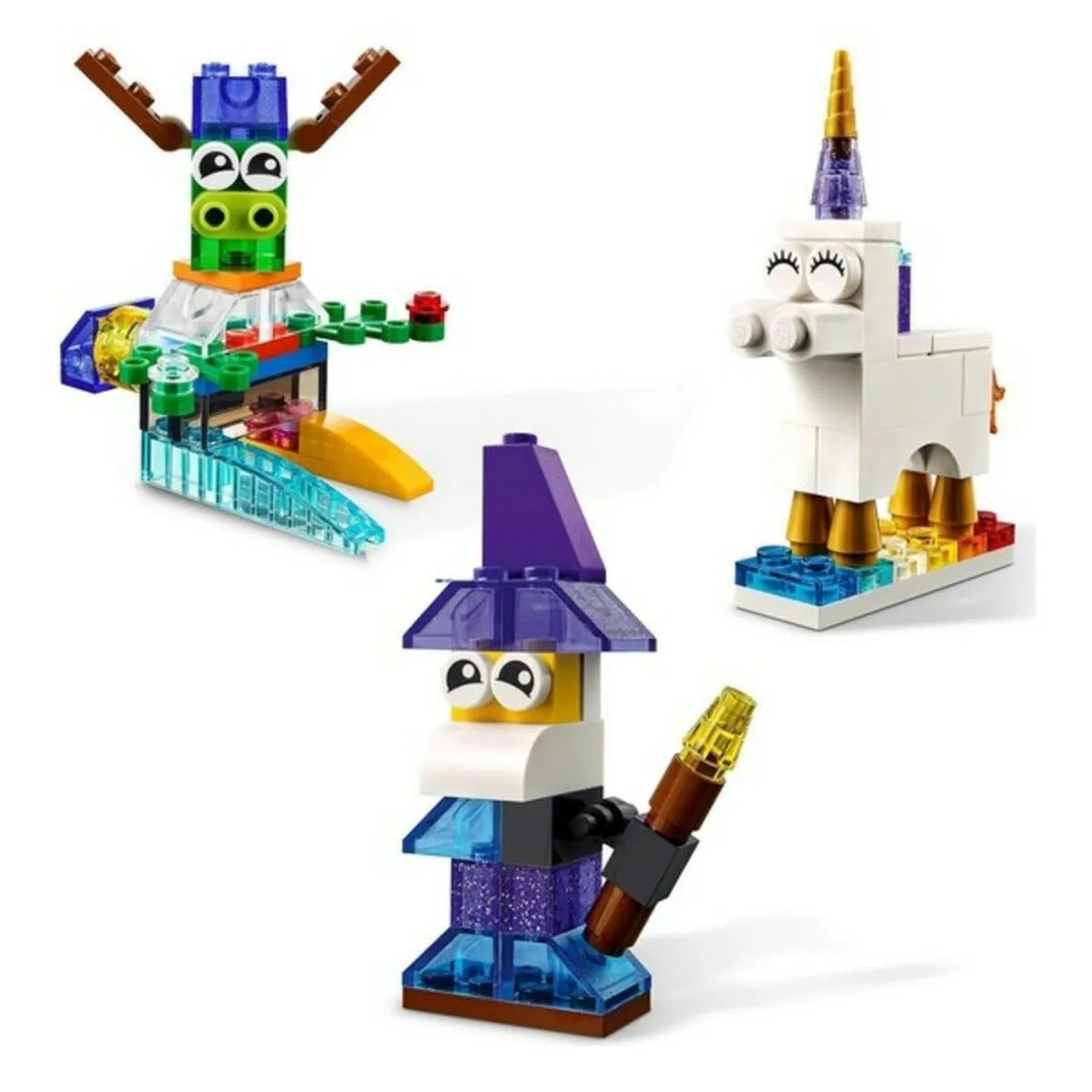 Klasická Stavebnica Priehľadných Kociek Lego 11013 500 Kusov