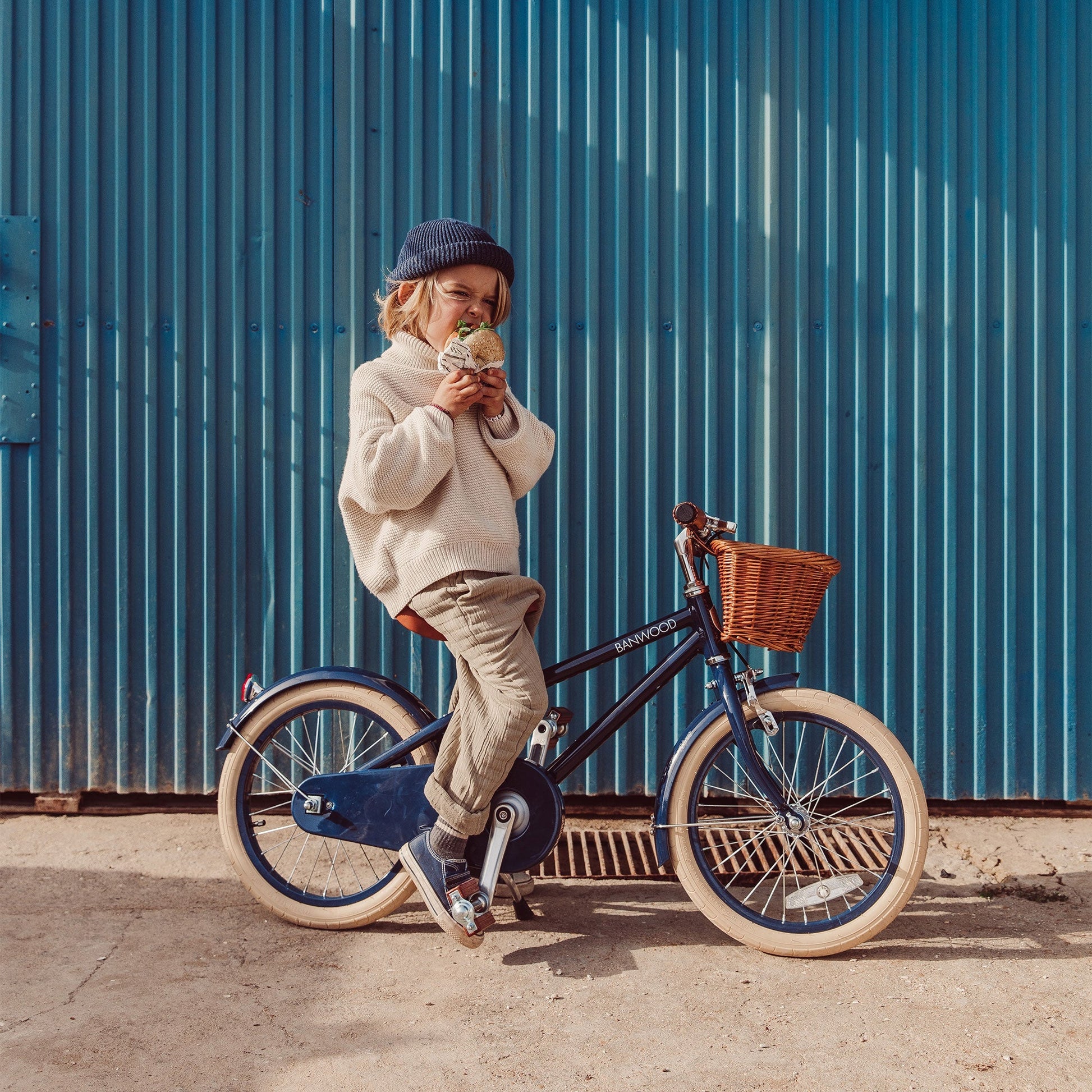 Klasický Bicykel - Tmavomodrý - Banwood - Bicykle