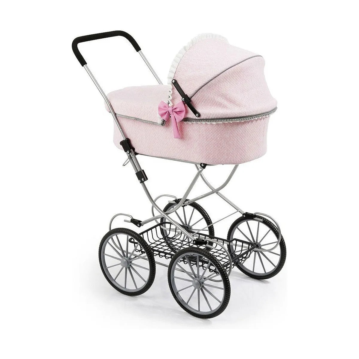 Kočík pre Bábiky Reig Dolls Pram Ružová 64 Cm - Kočíky