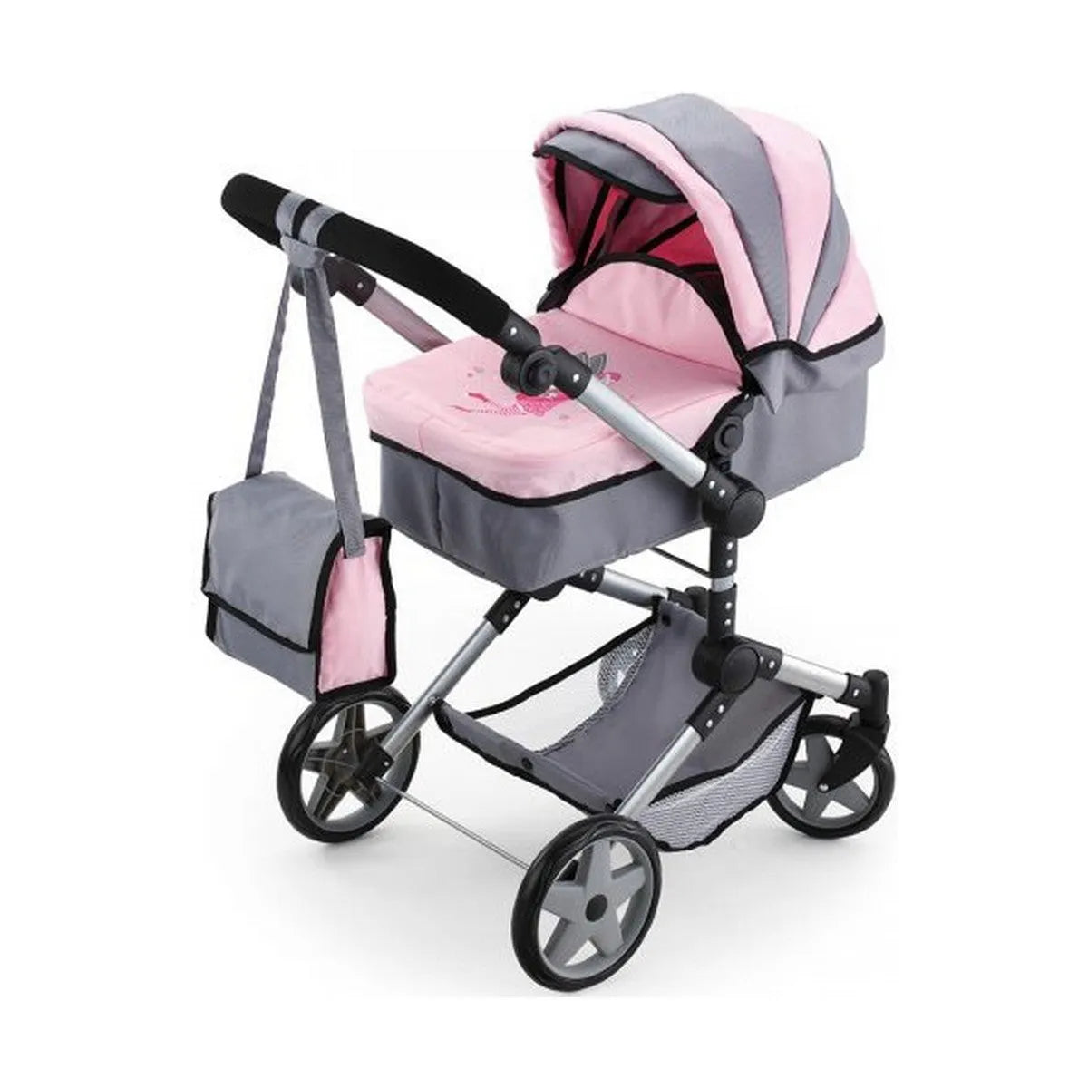 Kočík pre Bábiky Reig Pram Neo Pro Sivá 57 Cm - Kočíky