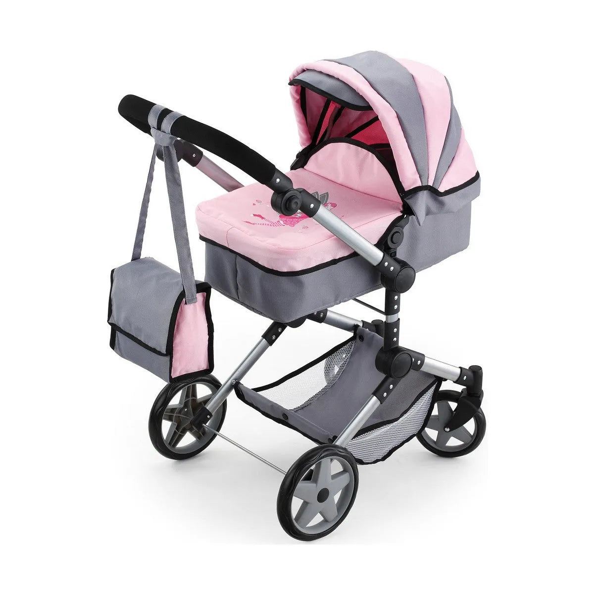 Kočík pre Bábiky Reig Pram Neo Pro Sivá 57 Cm - Kočíky