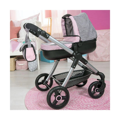 Kočík pre Bábiky Reig Stule Pram Sivá 63 Cm - Kočíky