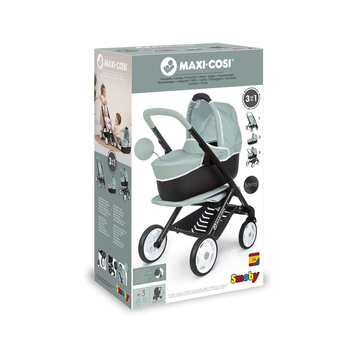 Kočík pre Bábiky Smoby Maxi-cosi Pushchair 64 Cm - Hračky a Hry Bábiky Doplnky