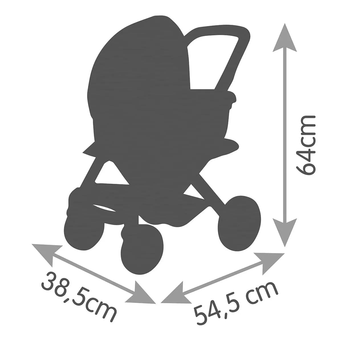 Kočík pre Bábiky Smoby Maxi-cosi Pushchair 64 Cm - Hračky a Hry Bábiky Doplnky