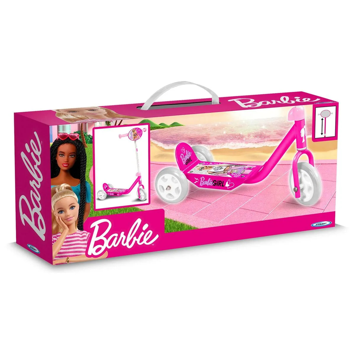 Kolobežka Barbie Ružová Pvc - Kolobežky