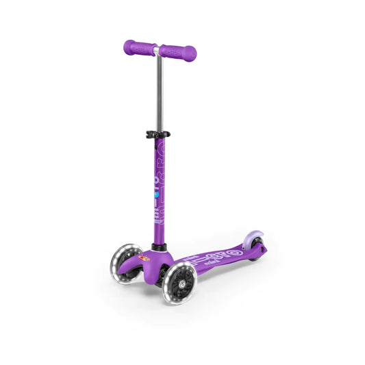 Kolobežka Scooter Micro Maxi Deluxe Led Zelená Sivá Striebristý Fialová - športy a Outdoor Mestská Mobilita