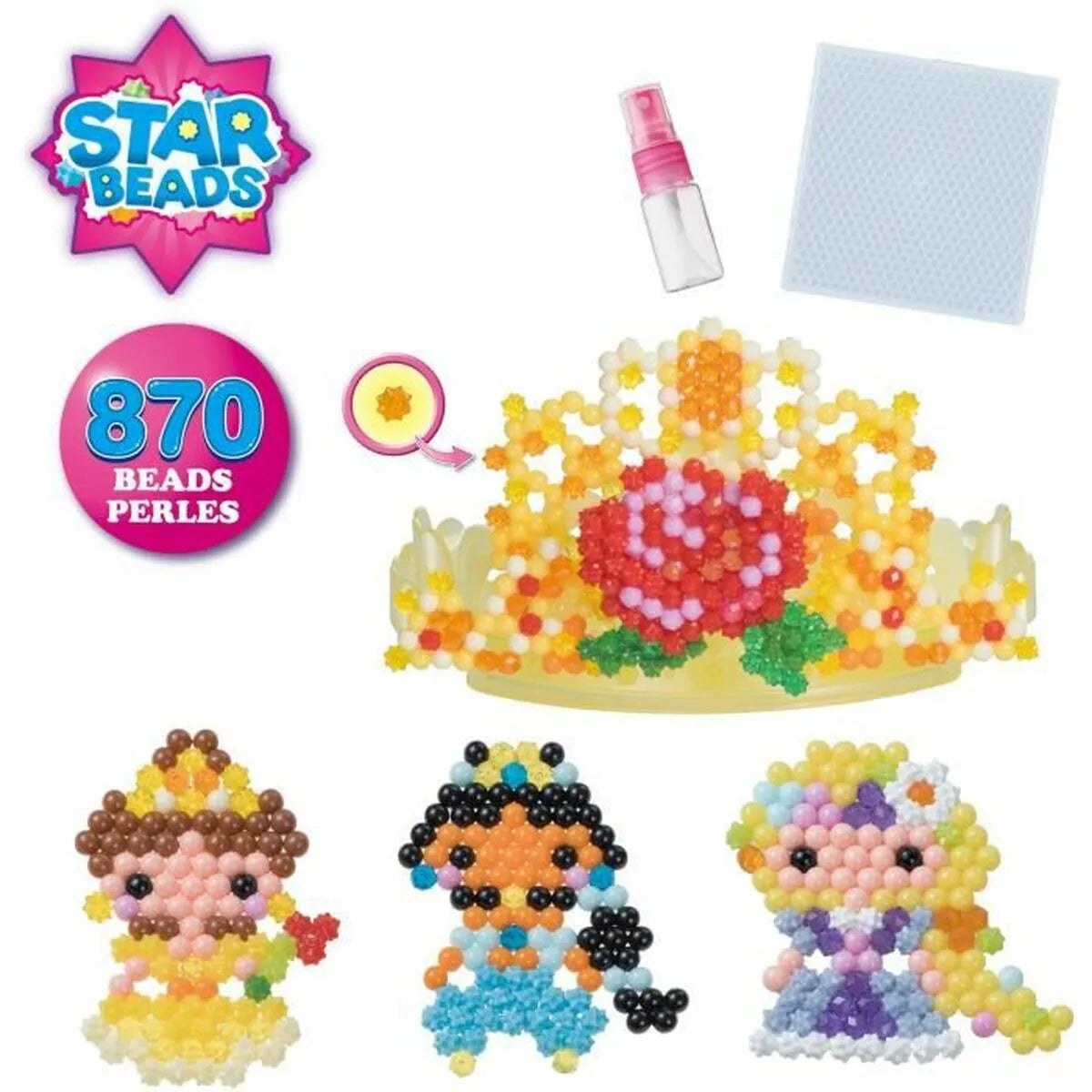 Koráliky Aquabeads The Disney Princess Tiara 870 Kusy - Hračky a Hry Tvorivé činnosti