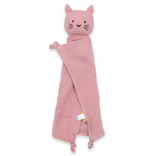 Mušelínový Usínáčik New Baby Cat Pink - Hračky pre Bábätká - New Baby