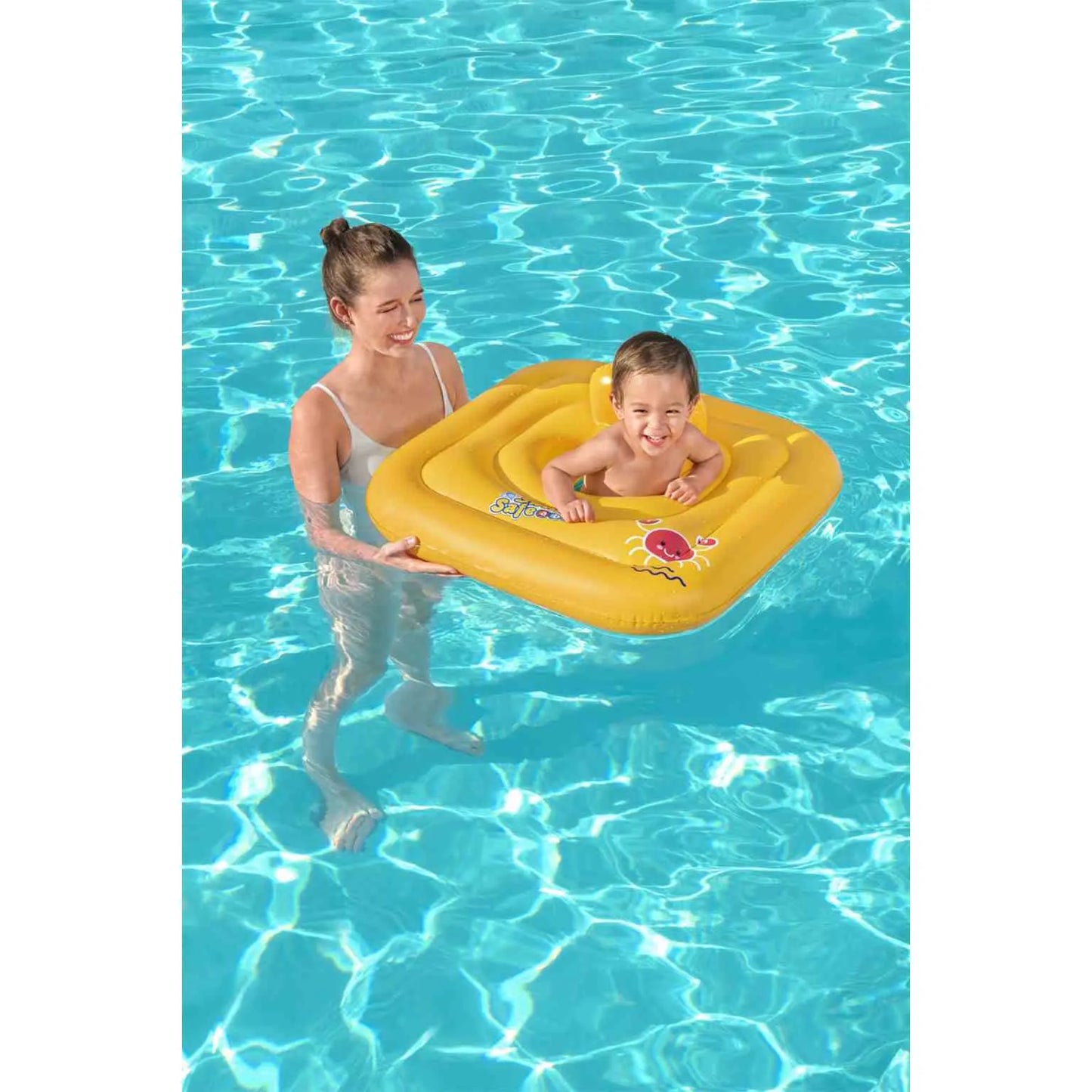 Nafukovacie Sedadlo s Operadlom Bestway Swim Safe Step a 69cm - Kruhy - Bestway