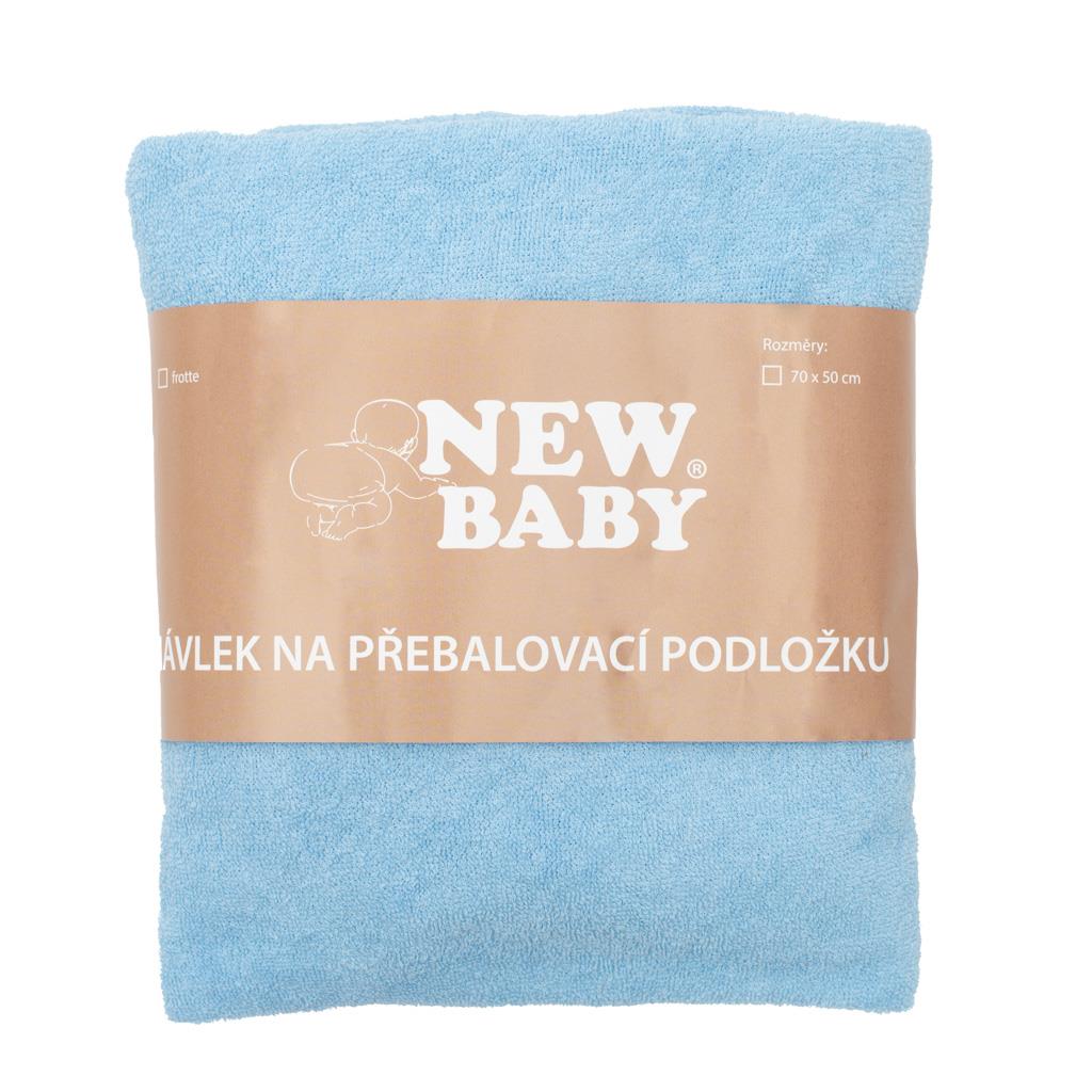 Návlek na Prebaľovaciu Podložku New Baby 50x70 Modrý - Prebaľovacie Podložky Návleky - New Baby