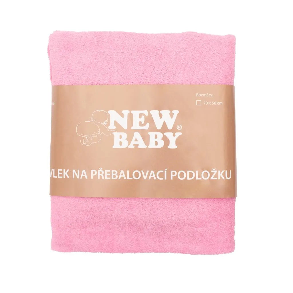 Návlek na Prebaľovaciu Podložku New Baby 50x70 Ružový - Prebaľovacie Podložky Návleky - New Baby