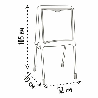 Obojstranná Tabuľa Smoby Skladateľný 80 Kusy 105 x 49 52 Cm - Hračky a Hry Tvorivé činnosti