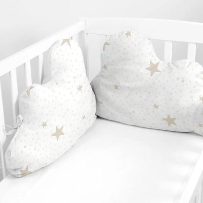 Ochrana Detskej Postieľky Happyfriday Basic Kids Little Star Béžová 60 x 40 Cm - Mantinely