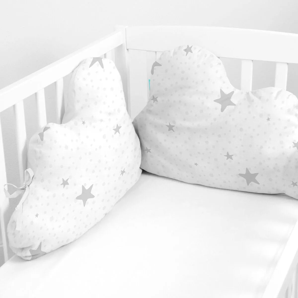 Ochrana Detskej Postieľky Happyfriday Basic Kids Little Star Sivá 60 x 40 Cm - Mantinely