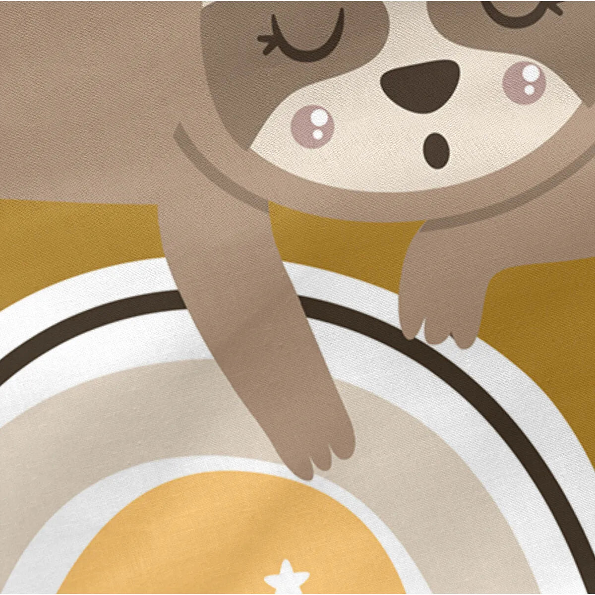 Ochrana Detskej Postieľky Happyfriday Moshi Sleepy Sloth Viacfarebná 210 x 40 Cm - Dieťa Spálňa