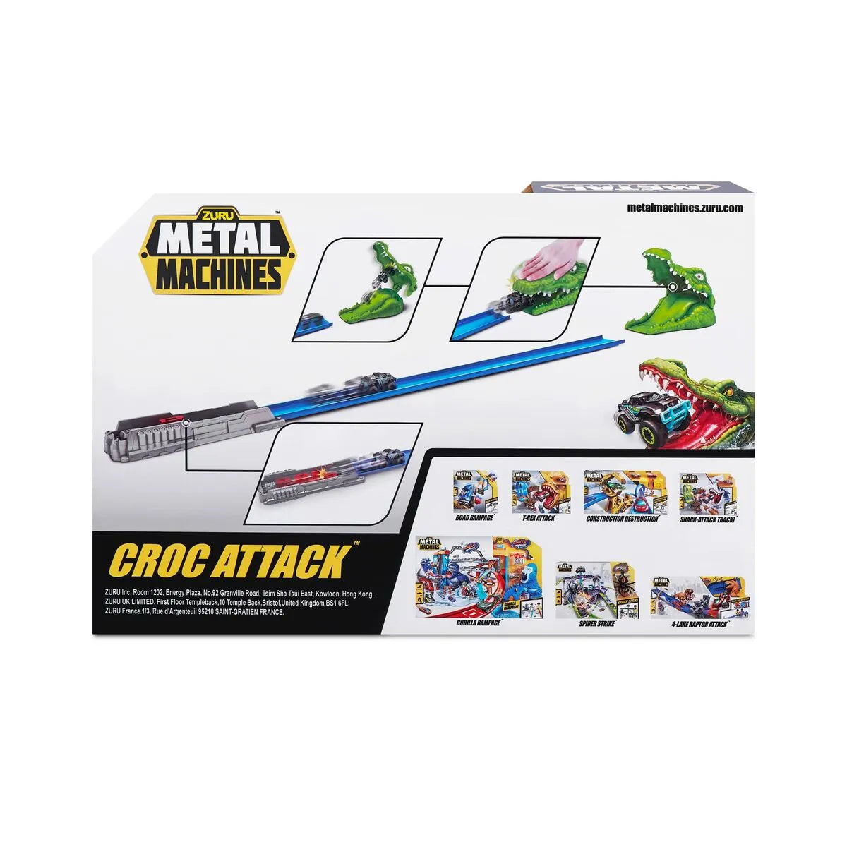 Odpaľovacia Dráha Zuru Metal Machines Croc Attack 30 x 9 Cm - Hračky a Hry Vozidlá