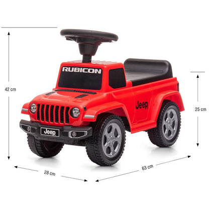 Odrážadlo Jeep Rubicon Gladiator Milly Mally červené - Odrážadlá - Milly Mally