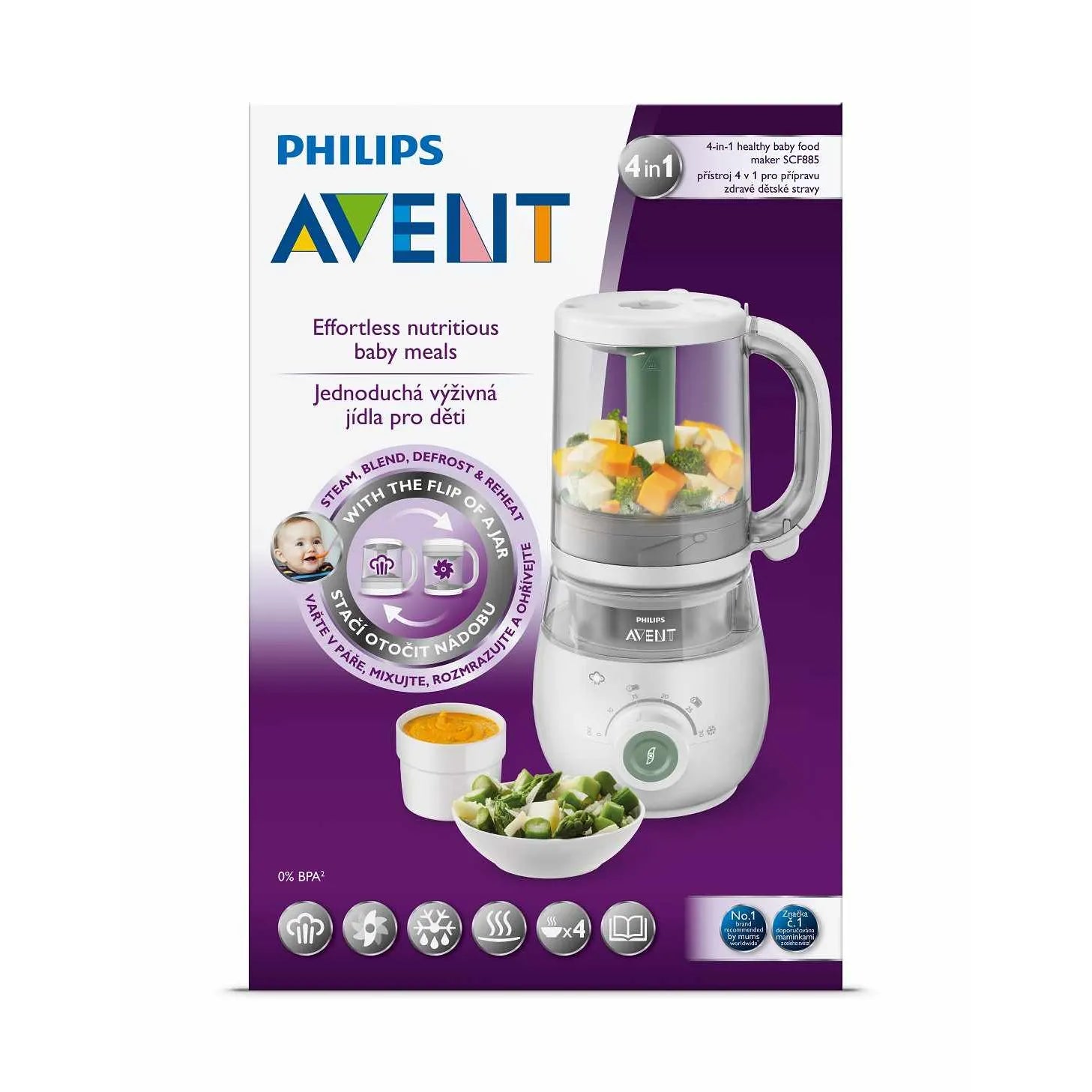 Parný Hrniec s Mixérom 4v1 Philips Avent - Sterilizátory - Avent