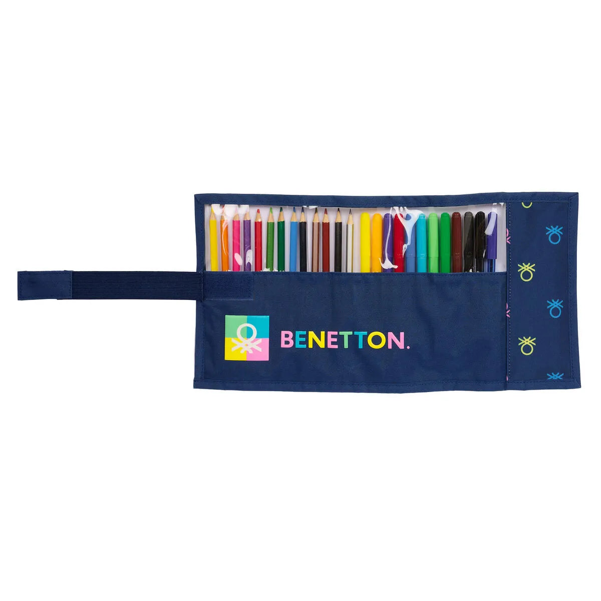 Peračník Benetton Cool Námornícka Modrá 7 x 20 Cm Roll-up 27 Kusy - Kancelária a Kancelárske Potreby školský