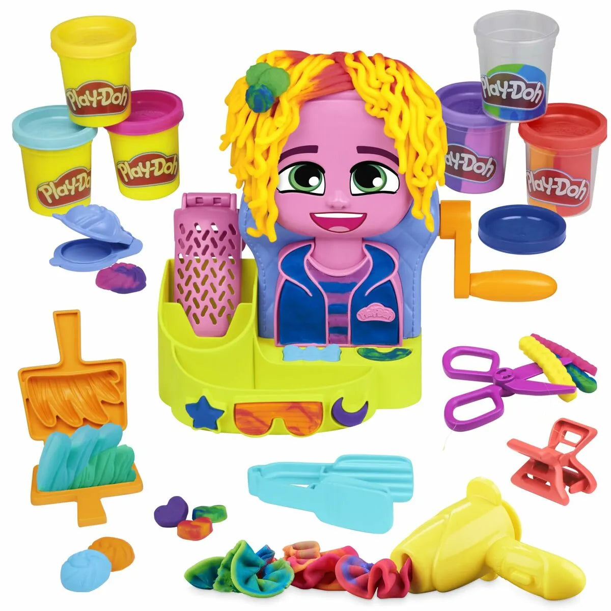 Plastelínová Hra Hasbro Playdoh Doplnky 6 Dóz Kaderníctvo - Hračky a Hry Tvorivé činnosti