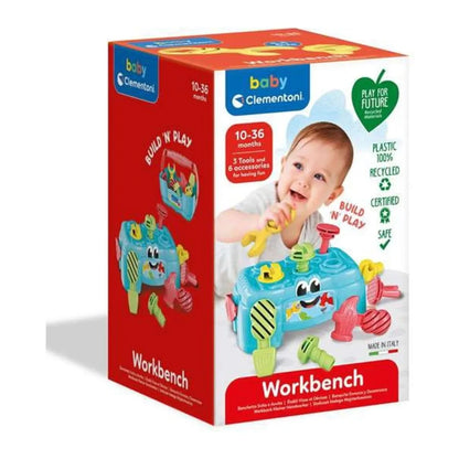 Playset Baby Clementoni Kufrík na Náradie 15 x 24 Cm (9 Ks) - Dieťa Hračky v Ranom Detstve