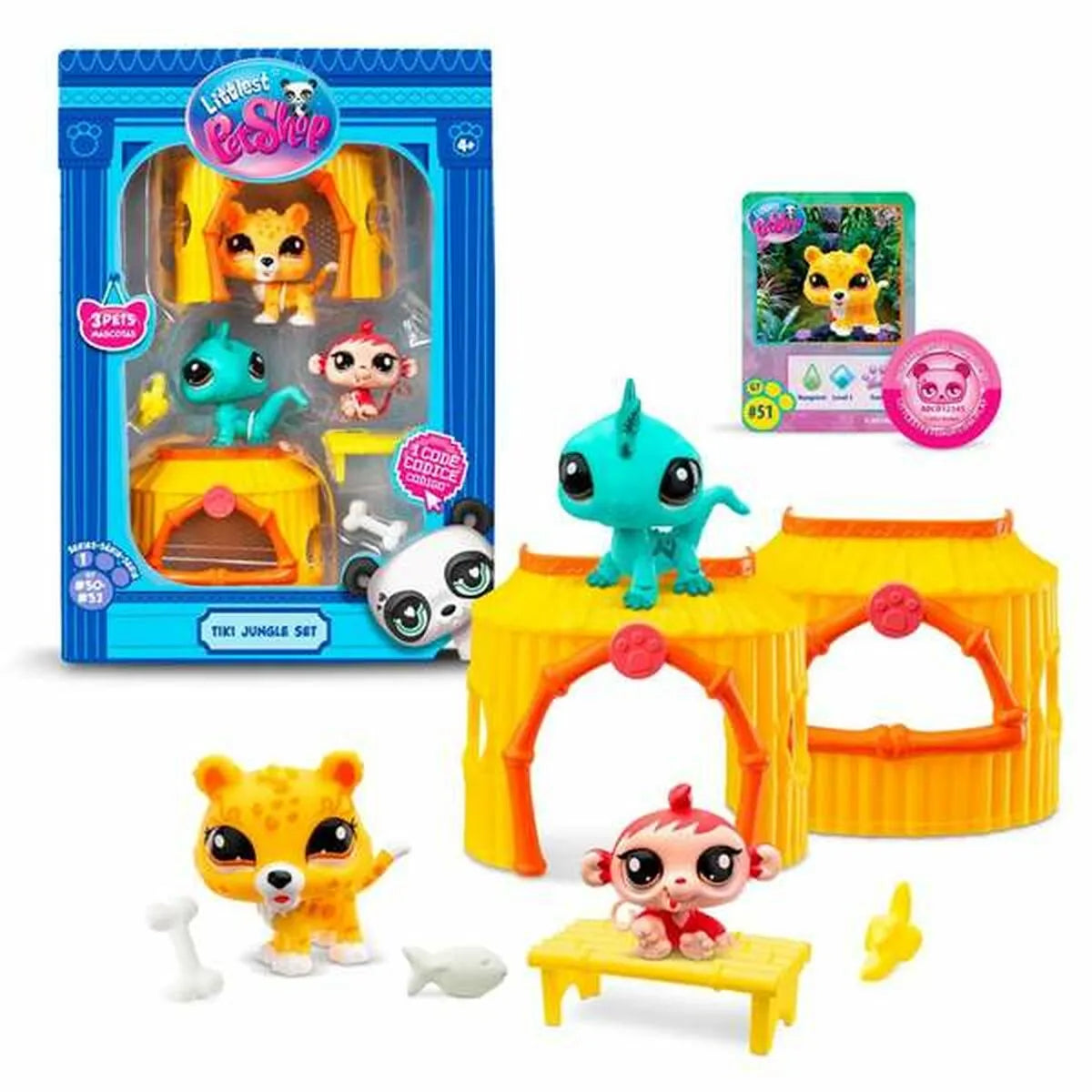 Playset Bandai Littlest Pet Shop Tiki Jungle - Hračky a Hry Bábiky Postavičky