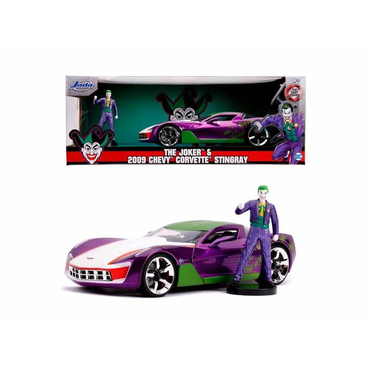 Playset Batman Joker & 2009 Chevy Corvette Stingray - Hračky a Hry Bábiky Postavičky