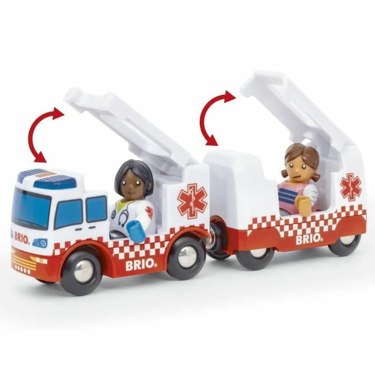 Playset Brio Rescue Ambulance 4 Kusy - Hračky a Hry Bábiky Postavičky