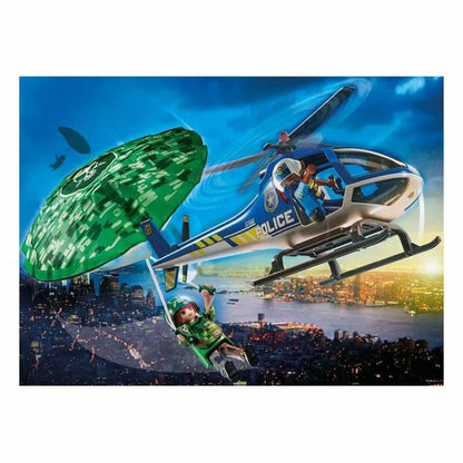 Playset City Action Police Helicopter: Parachute Chase Playmobil 70569 (19 Pcs) - Hracie Sady