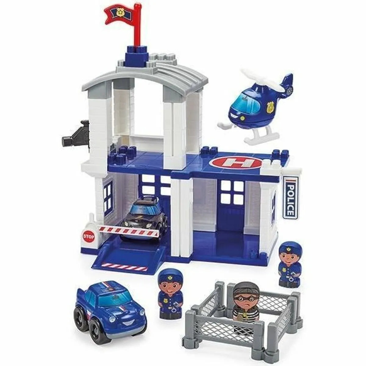 Playset Ecoiffier Police Station - Hračky a Hry Bábiky Postavičky