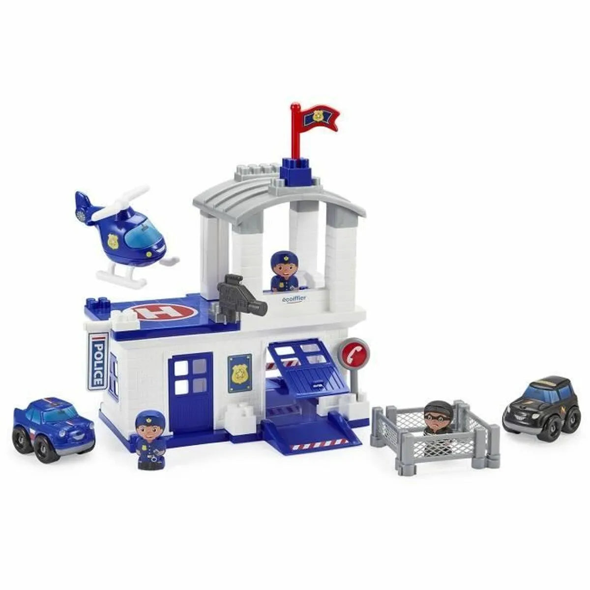 Playset Ecoiffier Police Station - Hračky a Hry Bábiky Postavičky