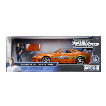 Playset Fast & Furious Brian Toyota Supra 2 Kusy - Autá