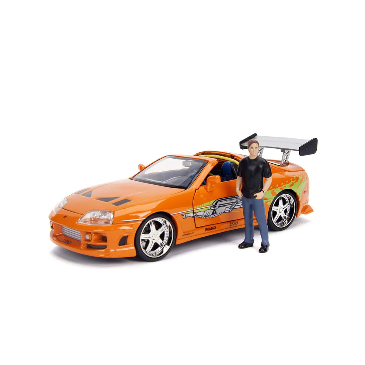 Playset Fast & Furious Brian Toyota Supra 2 Kusy - Autá