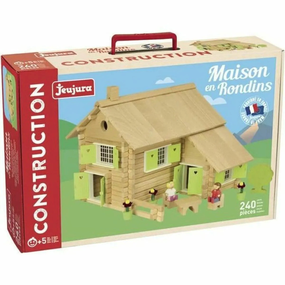 Playset Jeujura Log House 240 Kusy (240 Kusy) - Hračky a Hry Bábiky Postavičky