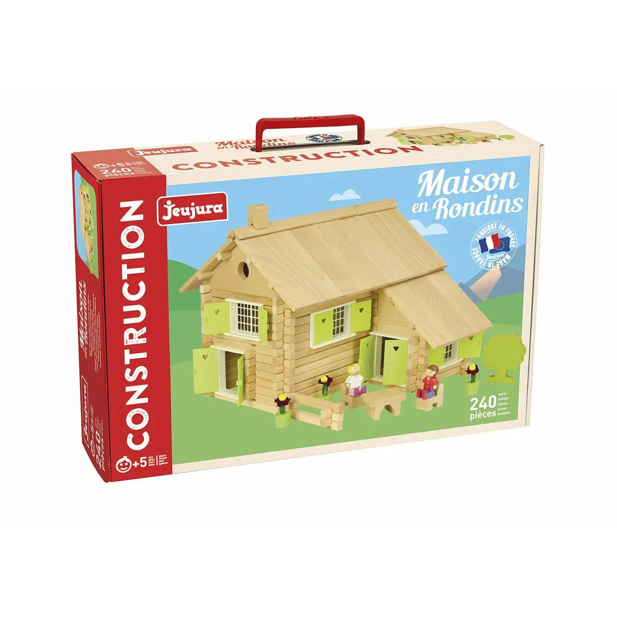 Playset Jeujura Log House 240 Kusy (240 Kusy) - Hračky a Hry Bábiky Postavičky