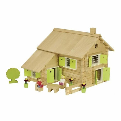 Playset Jeujura Log House 240 Kusy (240 Kusy) - Hračky a Hry Bábiky Postavičky