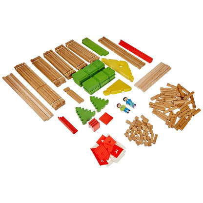 Playset Jeujura my Wooden Chalet (175 Kusy) - Hracie Sady