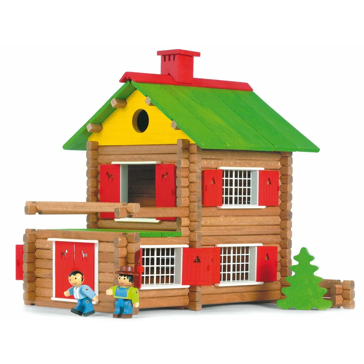 Playset Jeujura my Wooden Chalet (175 Kusy) - Hracie Sady