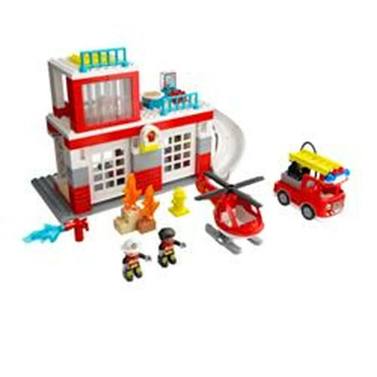 Playset Lego 10970 Duplo: Fire Station And Helicopter 1 Kusov - Hračky a Hry Bábiky Postavičky