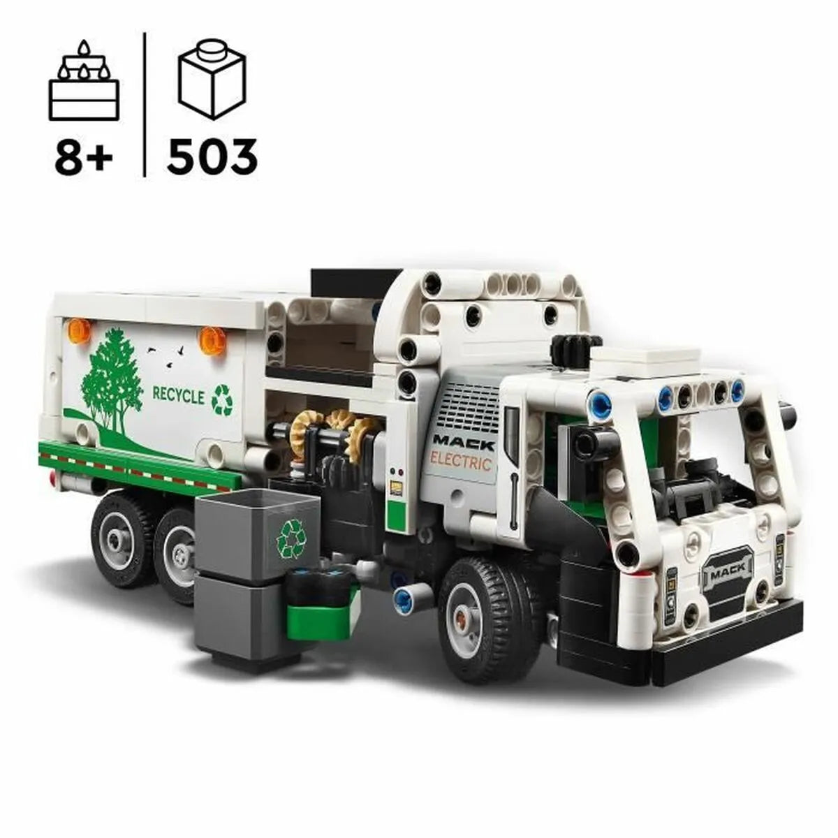 Playset Lego 42167 Mack Lr Electric Garbage Truck - Hračky a Hry Bábiky Postavičky