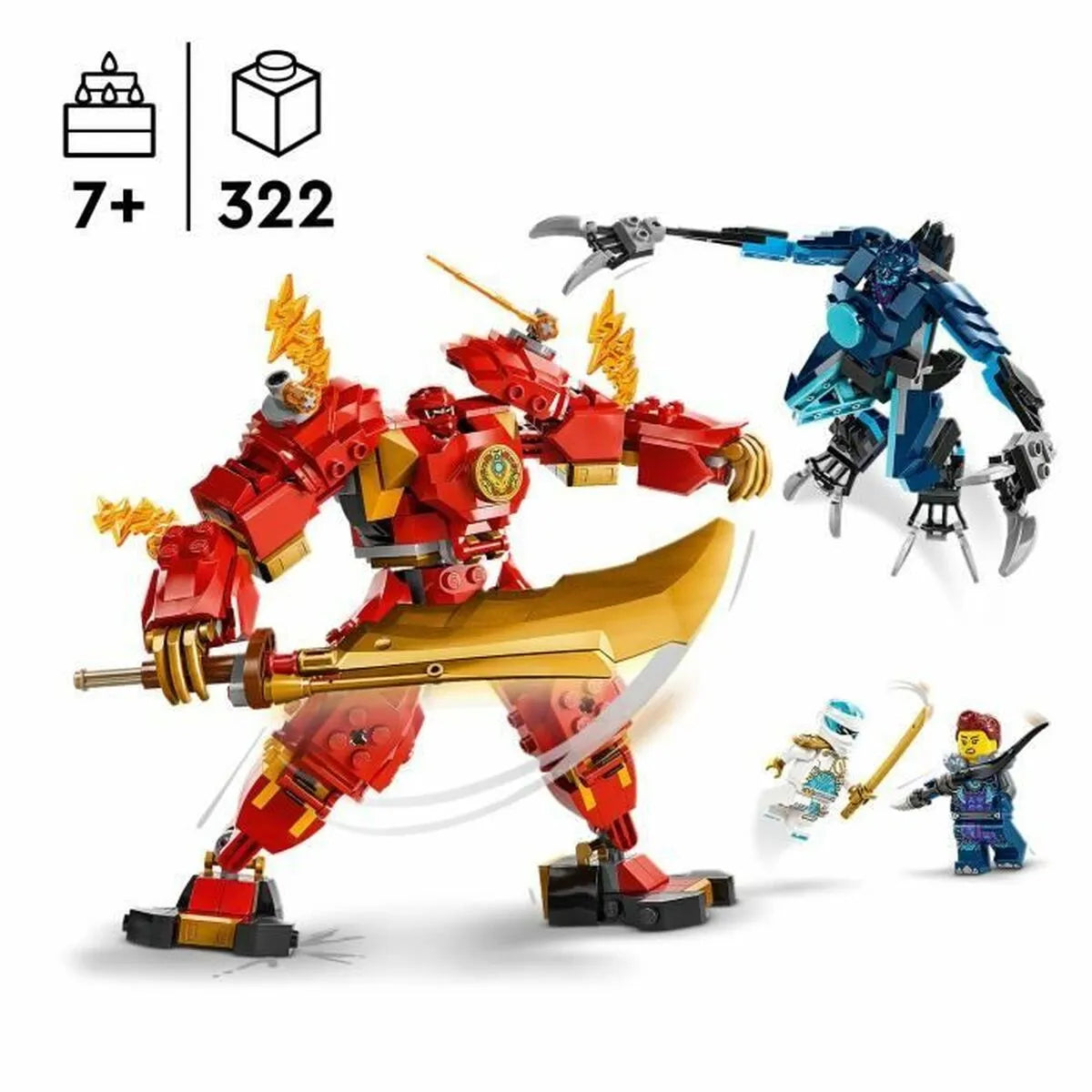 Playset Lego 71808 Kai Fire Elemental Mecca - Toypro