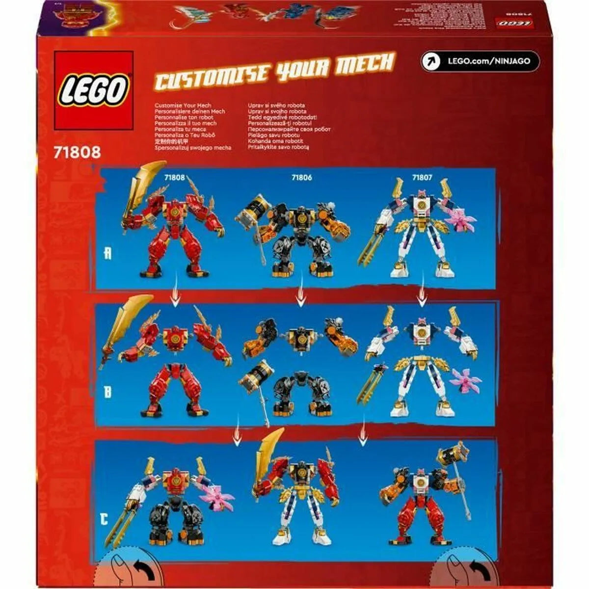 Playset Lego 71808 Kai Fire Elemental Mecca - Toypro