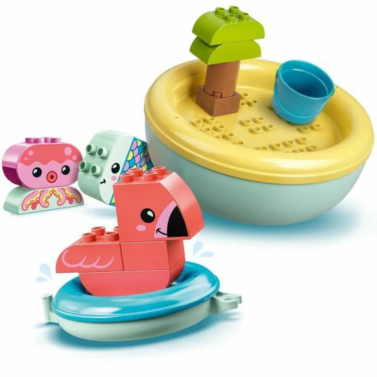 Playset Lego Bath Toy: Floating Animal Island 20 Kusy