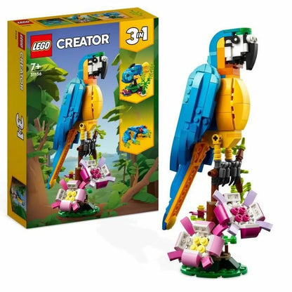 Playset Lego Creator 31136 Exotic Parrot With Frog And Fish 3 v 1 253 Kusy - Hračky a Hry Bábiky Postavičky