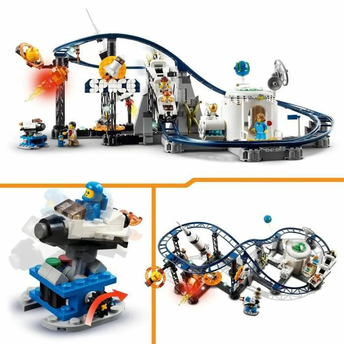 Playset Lego Creator Space Rollercoaster 874 Kusy - Hračky a Hry Bábiky Postavičky